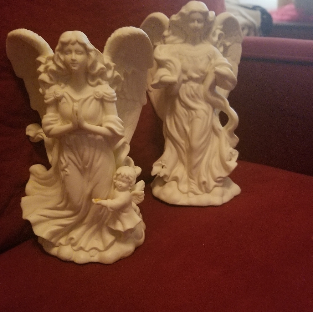 Christmas Angel candle holders.